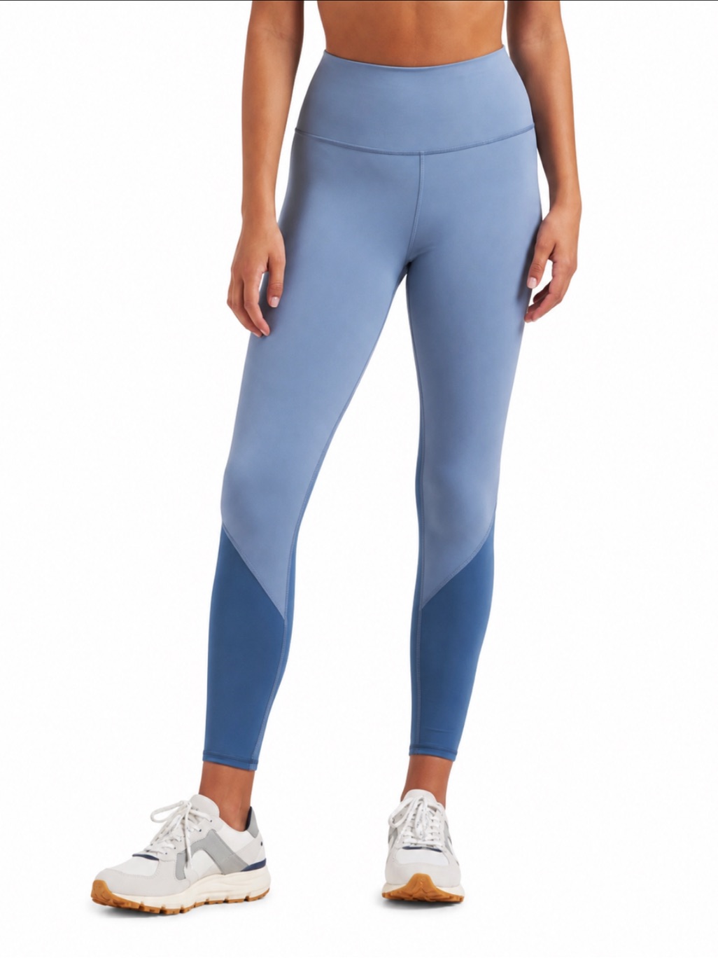 Vuori Studio Colorblock Leggings Cloud Blue High Rise Xs Like New!